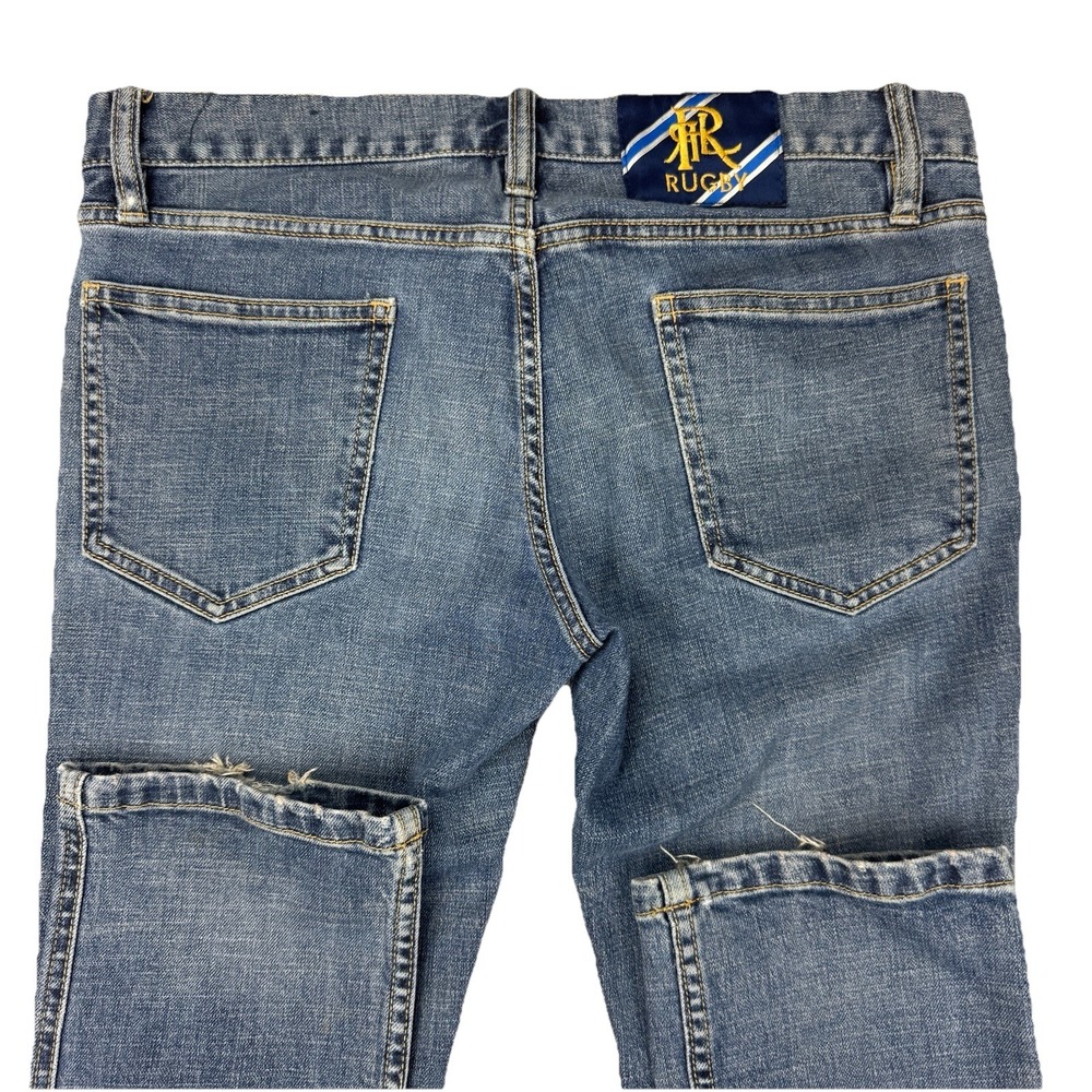 Vtg Ralph Lauren Rugby Jeans Womens Sz‎ 27 Skinny Dark Wash Soft Denim Stretch